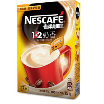 哈尔滨雀巢咖啡1+2奶香即溶105g 7条×15g总代理批发兼零售，哈尔滨购网www.hrbgw.com送货上门,雀巢咖啡1+2奶香即溶105g 7条×15g哈尔滨最低价格批发零售,哈尔滨购物网,哈尔滨购物送货上门。