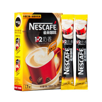 哈尔滨雀巢咖啡1+2奶香即溶105g 7条×15g总代理批发兼零售，哈尔滨购网www.hrbgw.com送货上门,雀巢咖啡1+2奶香即溶105g 7条×15g哈尔滨最低价格批发零售,哈尔滨购物网,哈尔滨购物送货上门。