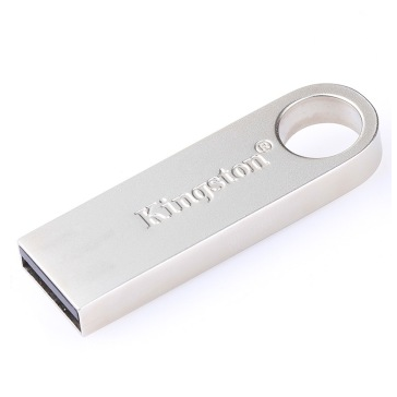 哈尔滨购物网金士顿（Kingston）DT SE9H 16GB 金属U盘 银色亮薄总代理批发