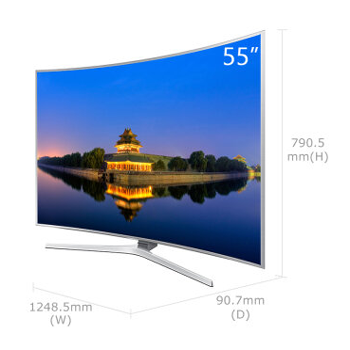哈尔滨购物网三星（SAMSUNG）UA55JS9800JXXZ 55英寸4K高清3D智能网络曲面电视总代理批发