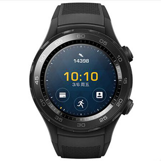 哈尔滨购物网HUAWEI WATCH 2 华为第二代智能运动手表蓝牙版 蓝牙通话 GPS心率FIRSTBEAT运动指导 NFC支付 碳晶黑 总代理批发