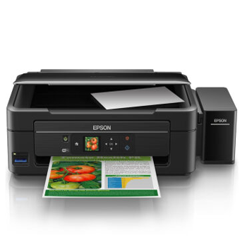 哈尔滨购物网爱普生（EPSON）L455 墨仓式 智能无线打印机一体机(打印 复印 扫描 云打印 无线直连）总代理批发