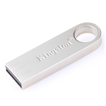 哈尔滨购物网金士顿（Kingston）DT SE9H 32GB 金属U盘 银色亮薄总代理批发