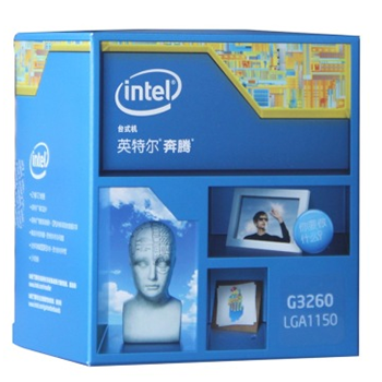 哈尔滨购物网英特尔（Intel）奔腾 G3260 Haswell架构盒装CPU处理器（LGA1150/3.3GHz/3M三级缓存/53W/22纳米）总代理批发